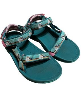 TEVA Hurricane XLT2 Unicorn Waterfall Little Girls Sport Sandals US 2